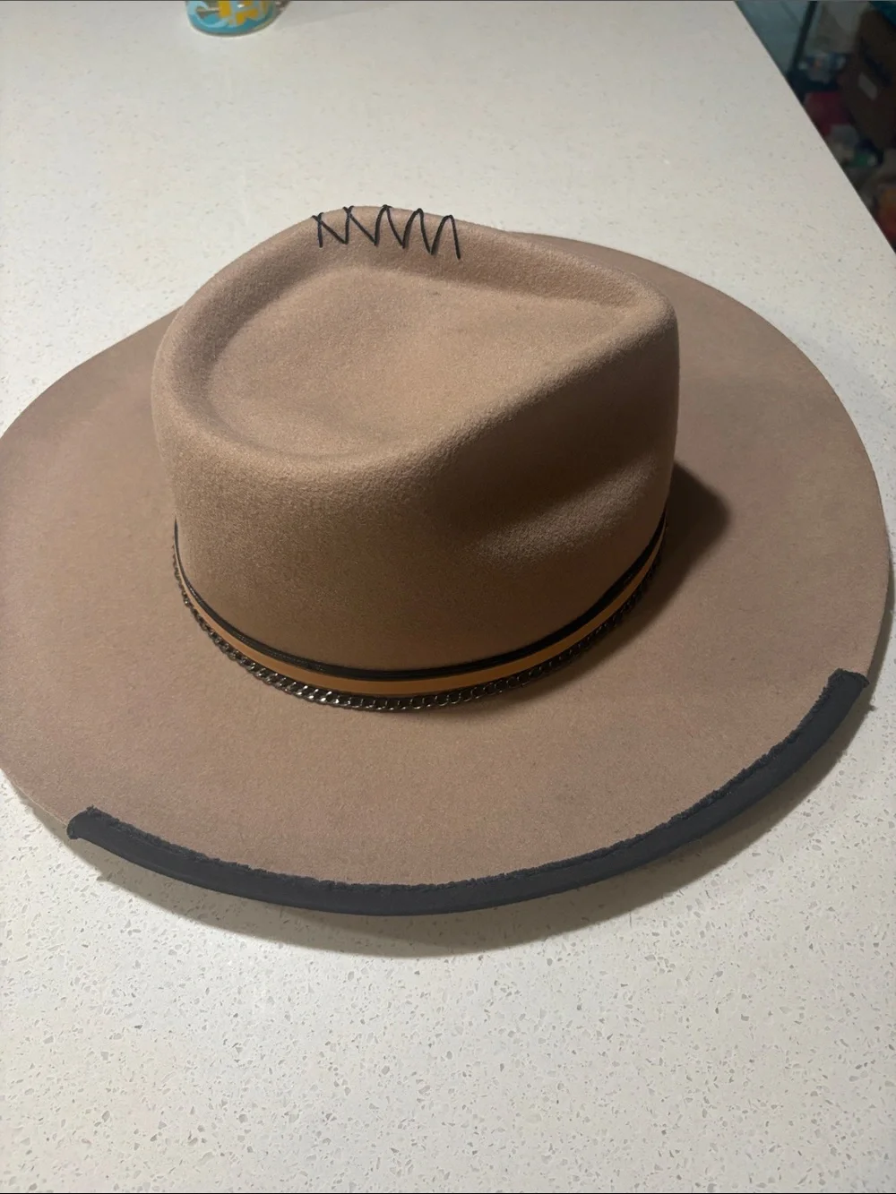 Xlusiv Wide Brim Felt Hat - Tan Camel 🐫